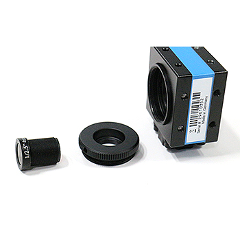 Camera NB avec optique fixe et adaptateur M12